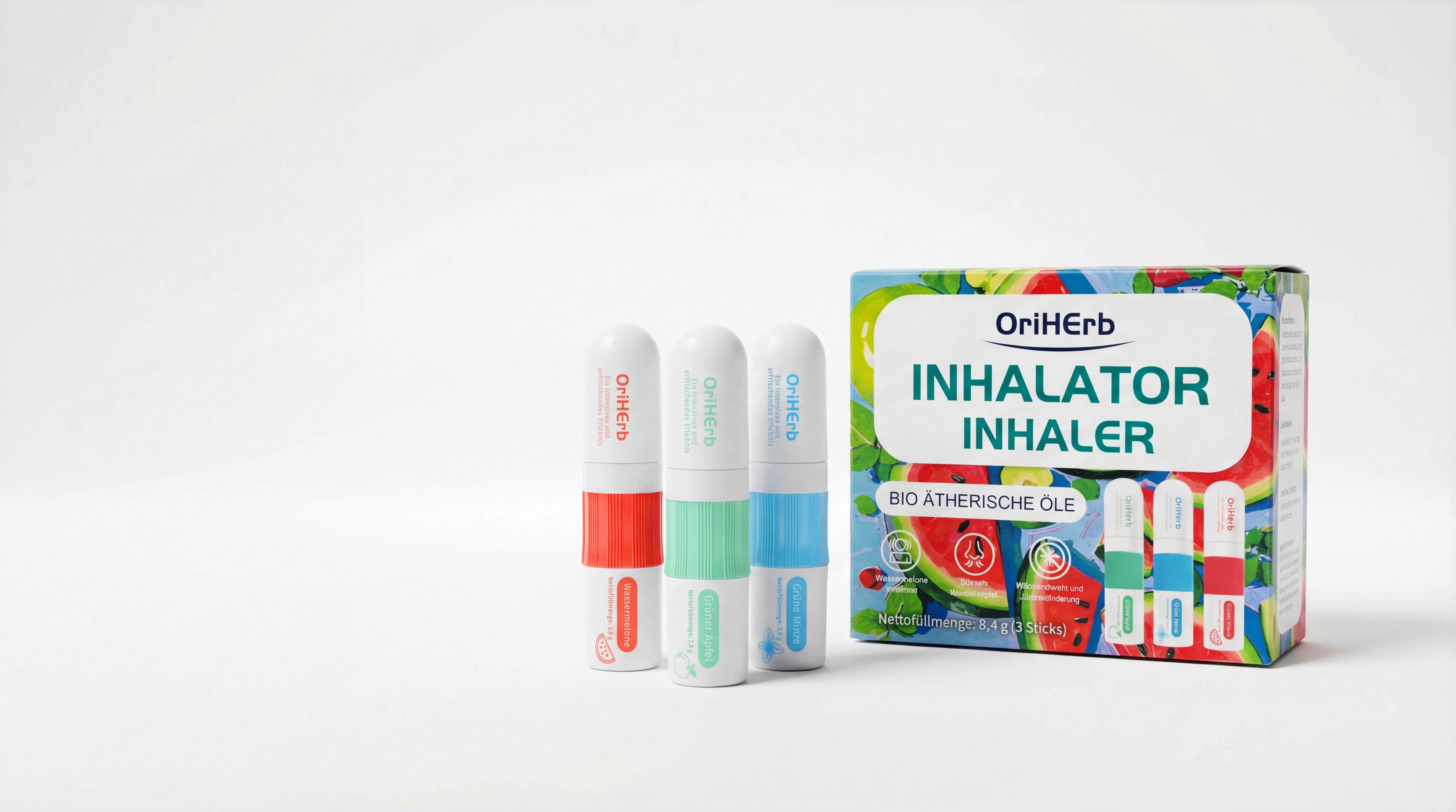 OriHErb Inhalator (Wassermelone, Grüner Apfel, Minze)
